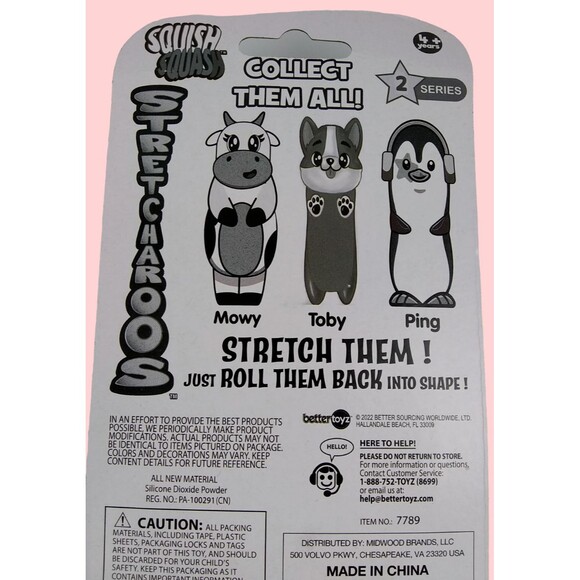 Stretchy Squishy Cow Stretcharoos Cowy Figure Toy Bettertoyz Squeezable Squish - Picture 11 of 16